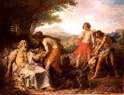 Lepic Ludovic Napoleon Homere dans lile de Scyros oil painting